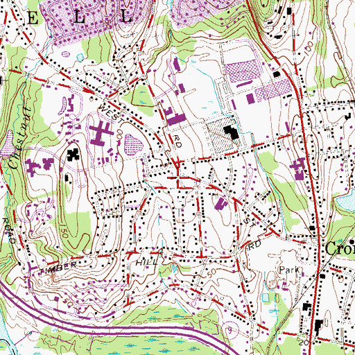Topographic Map of Saint John Church, CT