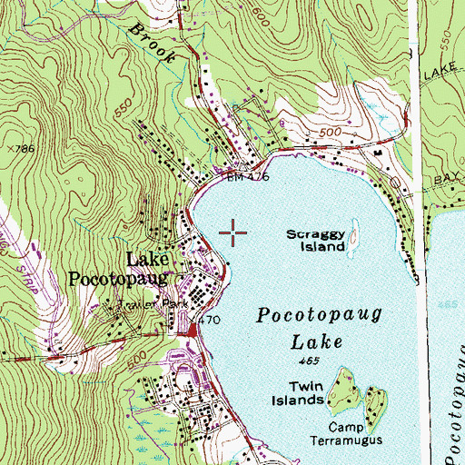 Topographic Map of Sears Park, CT