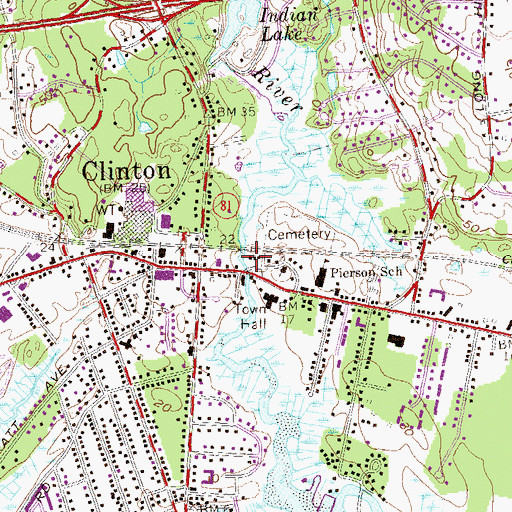 Topographic Map of Stanton House Museum, CT