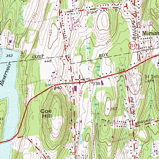 Topographic Map of Victory Tabernacle Church, CT