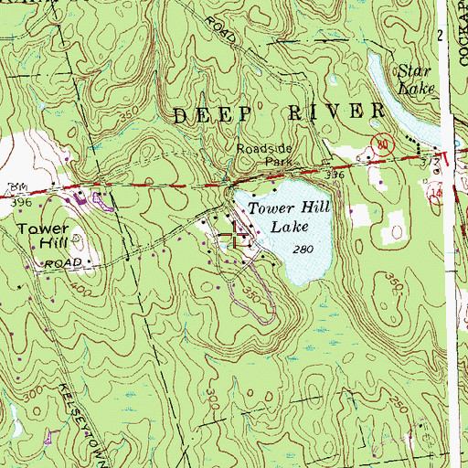 Topographic Map of Lake View, CT