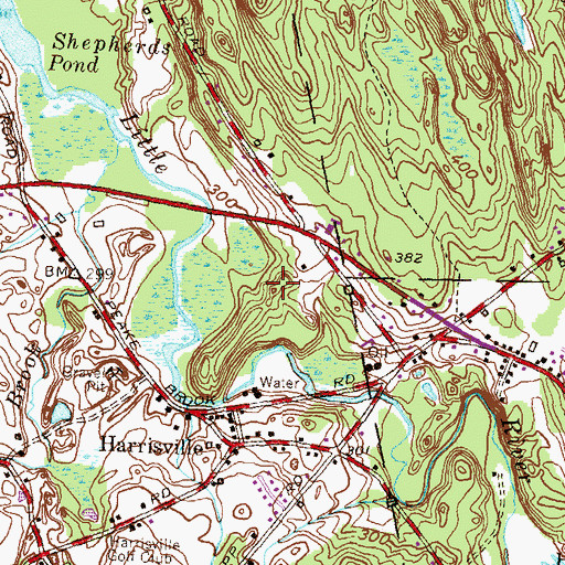 Topographic Map of Bartholomew Hill, CT