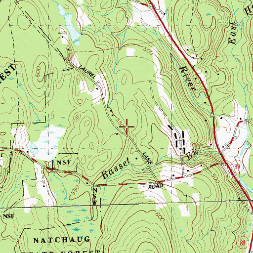 Topographic Map of Brialee Campground, CT
