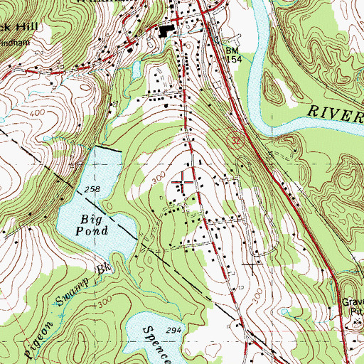 Topographic Map of Camp Horizons, CT