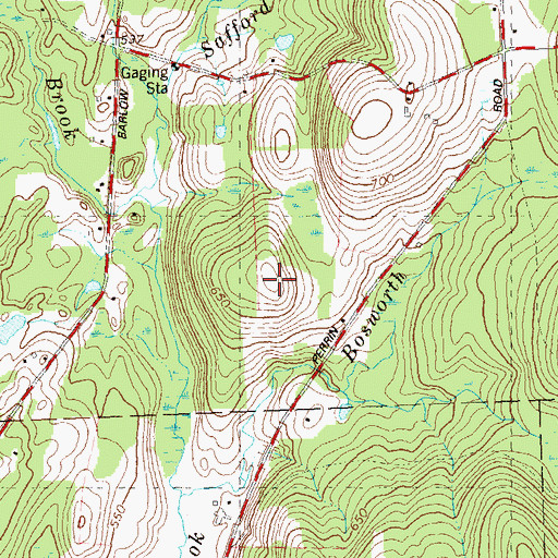 Topographic Map of Captain Shepard Hill, CT