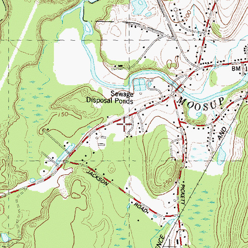 Topographic Map of Central Village Fire Department Station 97, CT