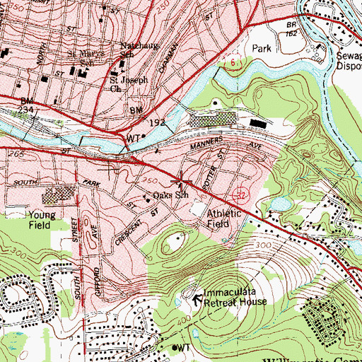 Topographic Map of Christian Life Assembly Church, CT