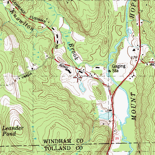 Topographic Map of Church Farm Homestead, CT