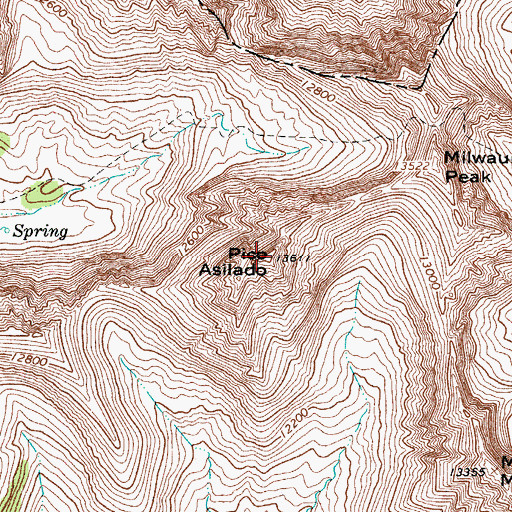 Topographic Map of Pico Aislado, CO