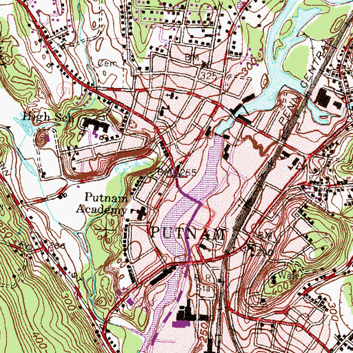 Topographic Map of Daughters of the Holy Spirit Church, CT