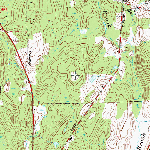 Topographic Map of Dean Hill, CT