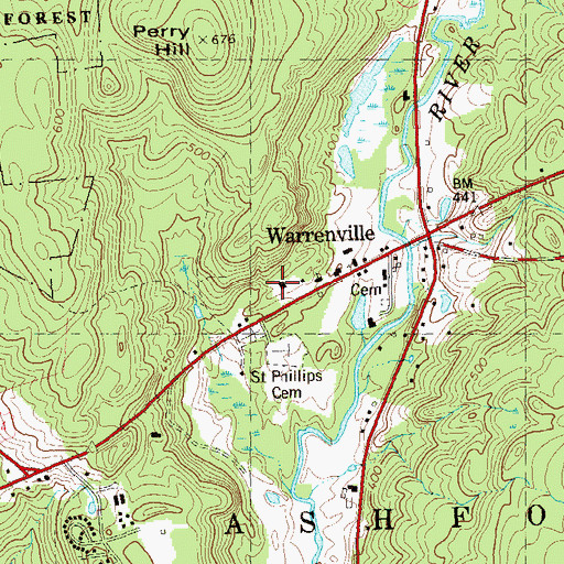 Topographic Map of Earl W Smith Senior Center, CT