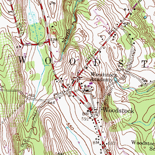 Topographic Map of Evangelical Covenant Church, CT