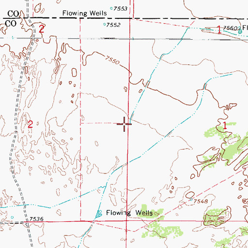 Topographic Map of Sand Creek, CO