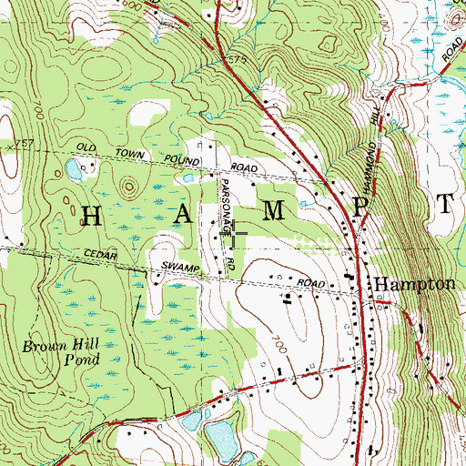 Topographic Map of Gathering in Christ Church, CT
