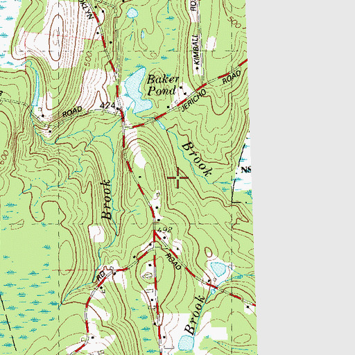 Topographic Map of Grow Hill, CT