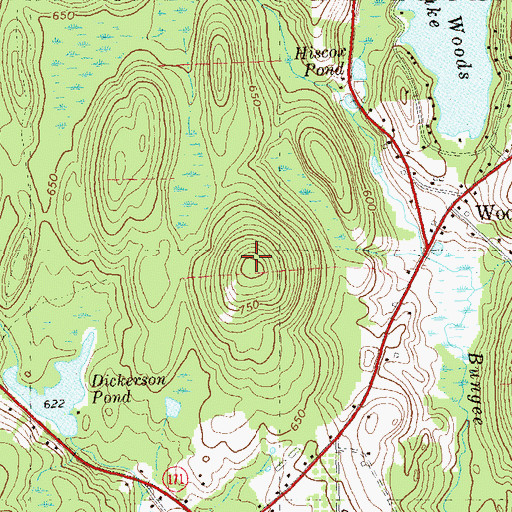 Topographic Map of Howard Hill, CT