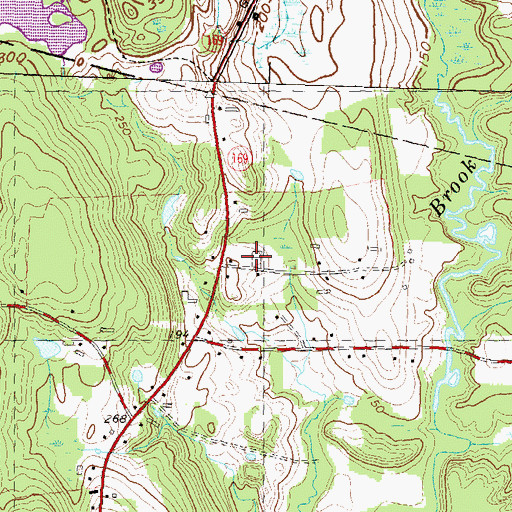 Topographic Map of Hyde Cemetery, CT