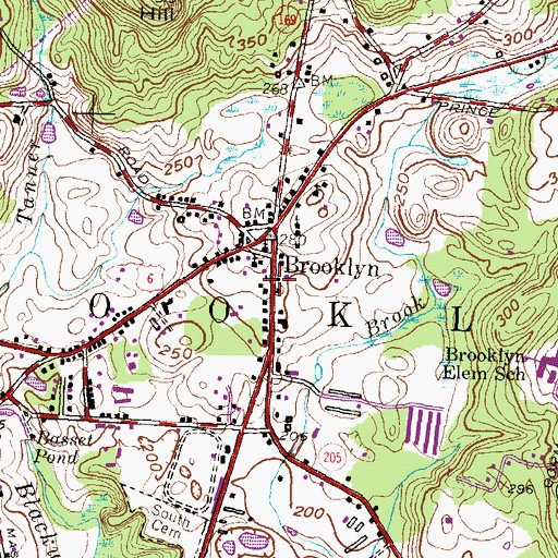 Topographic Map of Israel Putnam Memorial, CT