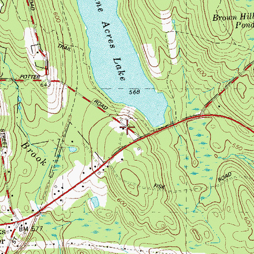 Topographic Map of James L Goodwin Conservation Center, CT