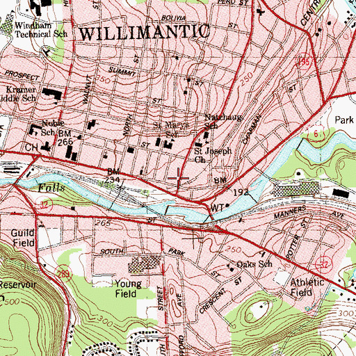 Topographic Map of Jillison House Museum, CT