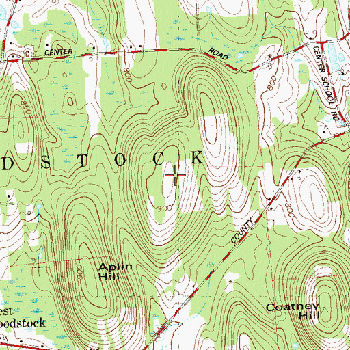 Topographic Map of Joe Margy Hill, CT