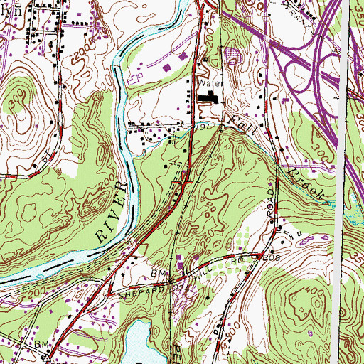Topographic Map of Kingdom Hall of Jehovahs Witnesses, CT