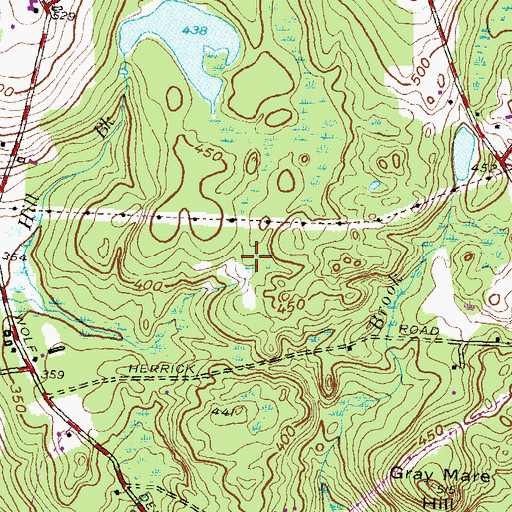 Topographic Map of Lester B Williams Memorial Forest, CT