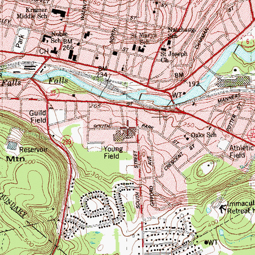 Topographic Map of Light on the Hill Christian Church, CT