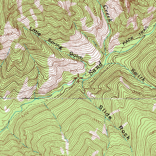 Topographic Map of Little Spring Gulch, CO
