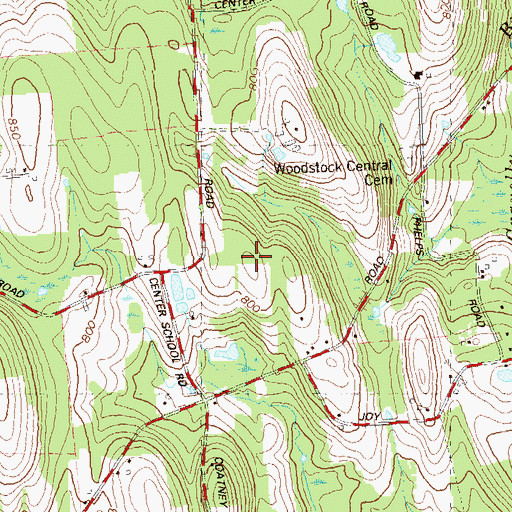 Topographic Map of Mason Hill, CT