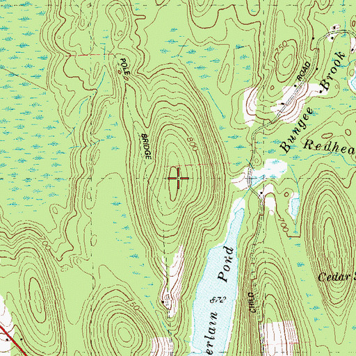 Topographic Map of Morse Hill, CT