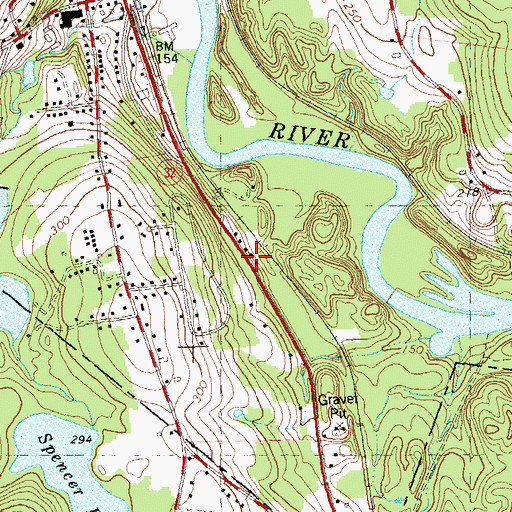 Topographic Map of Oblate Fathers Church, CT