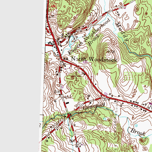 Topographic Map of Peregrine White Hill, CT