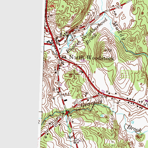 Topographic Map of Peregrine White Hill, CT