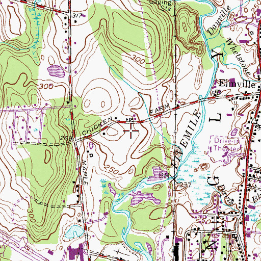 Topographic Map of Quinebaug Valley Community College, CT