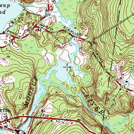 Topographic Map of Roger Lake, CT