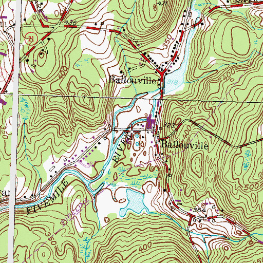 Topographic Map of Saint Annes Church, CT