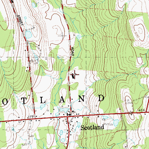 Topographic Map of Scotland Elementary School, CT
