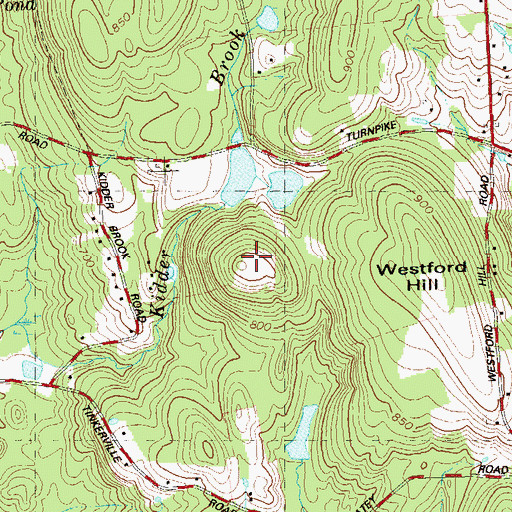 Topographic Map of Sharpe Hill, CT
