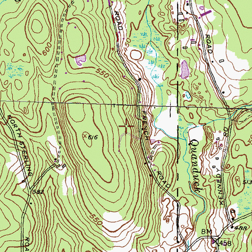 Topographic Map of Silver Ridge Campground, CT