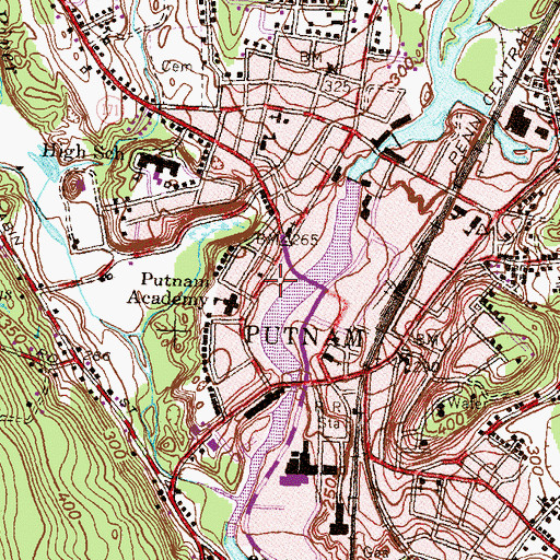 Topographic Map of Sons of Zion Synagogue, CT