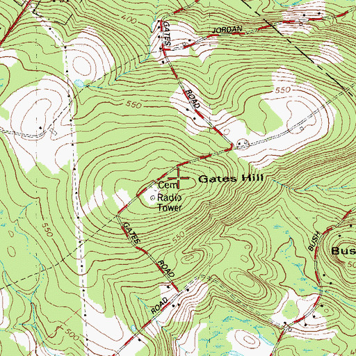 Topographic Map of South Ridge Park, CT