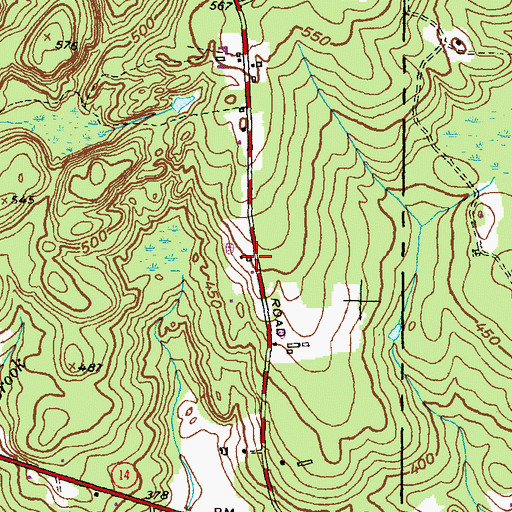 Topographic Map of Sterling Park Campground, CT
