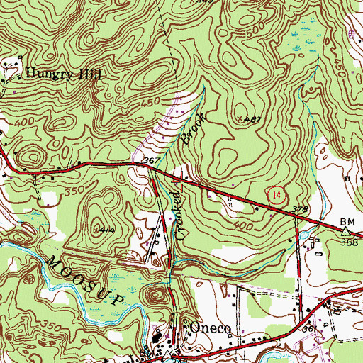 Topographic Map of Sterling Pound, CT