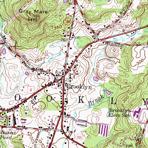 Topographic Map of Trinity Episcopal Church, CT