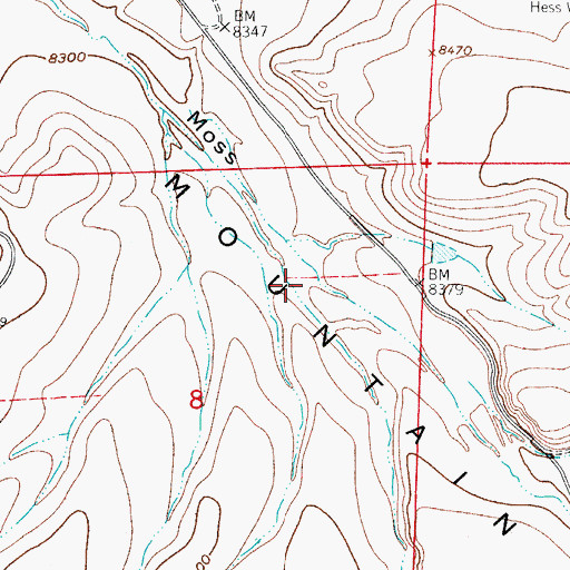 Topographic Map of Foster Gulch, CO