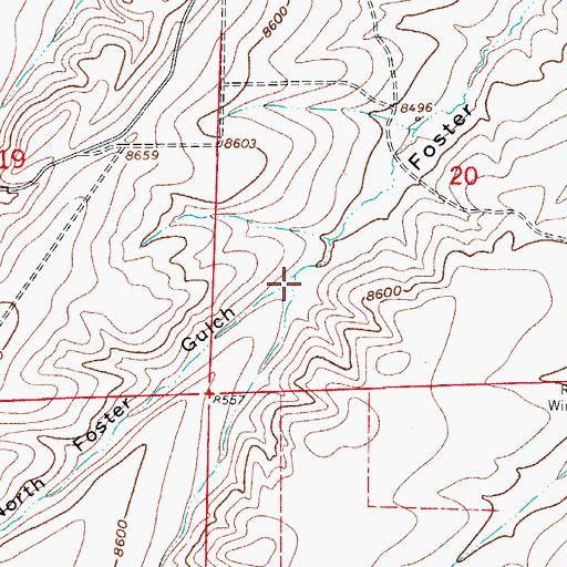 Topographic Map of North Foster Gulch, CO
