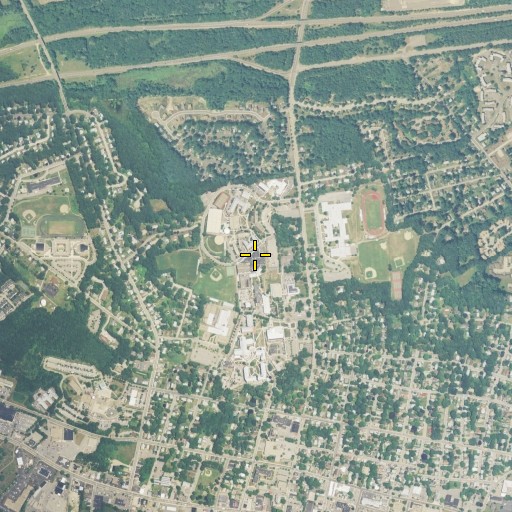Aerial/Satellite Image of J Eugene Smith Library, CT