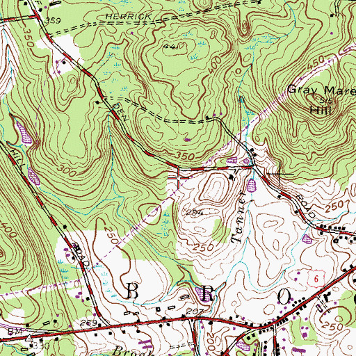 Topographic Map of Windham County Agricultural Extension Center, CT